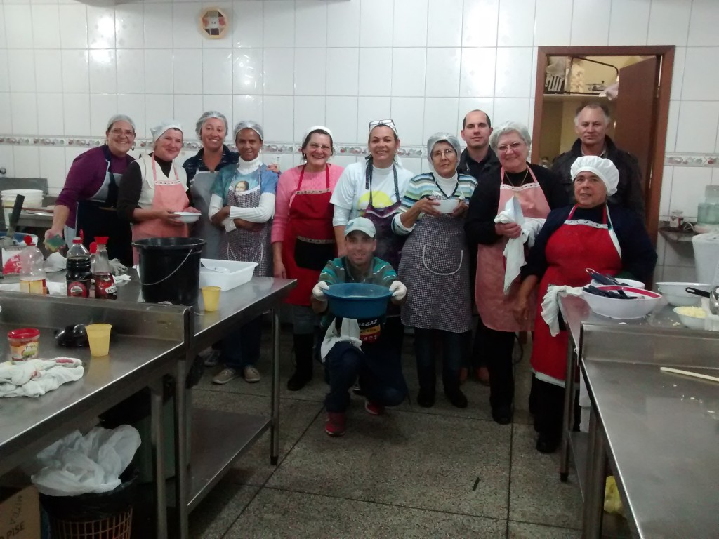 O pessoal adorou a sopa feita pela nossa equipe de cozinha