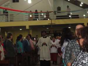 Todas as comunidades participaram da liturgia
